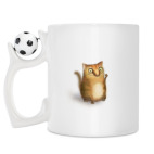 Кружка с футбольным мячиком