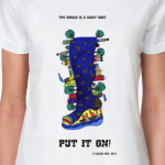 The world is a giant boot.