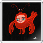 Человек в костюме лобстера