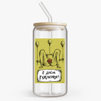 Банка с бамбуковой крышкой