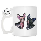 Кружка с футбольным мячиком