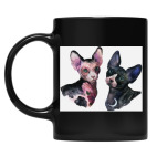 Кружка цветная UV-DTF