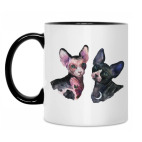 Кружка двухцветная