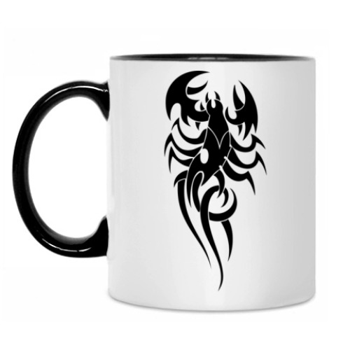 Кружка с принтом Скорпион