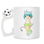 Кружка с футбольным мячиком