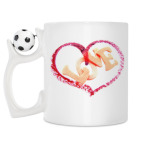 Кружка с футбольным мячиком