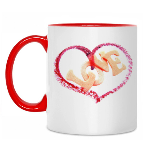 Кружка с принтом Любовь