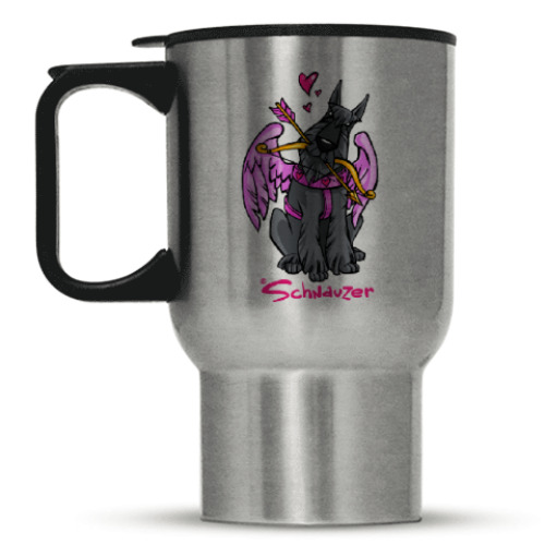 Кружка-термос Шнауцер Купидон