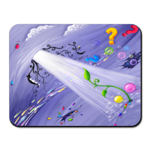 Коврик для мыши с принтом Crazy World