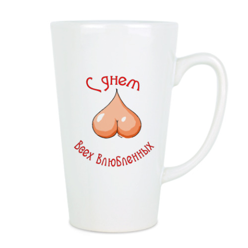 Чашка Латте С днем влюблённых
