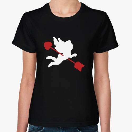 Женская футболка с принтом Амур