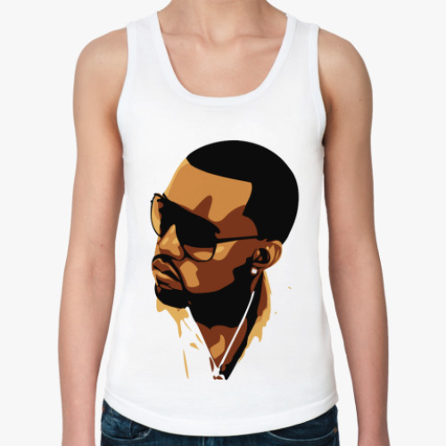 Женская майка с принтом Kanye West  майка