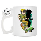 Кружка с футбольным мячиком