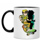 Кружка двухцветная