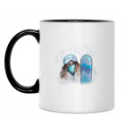 Кружка двухцветная