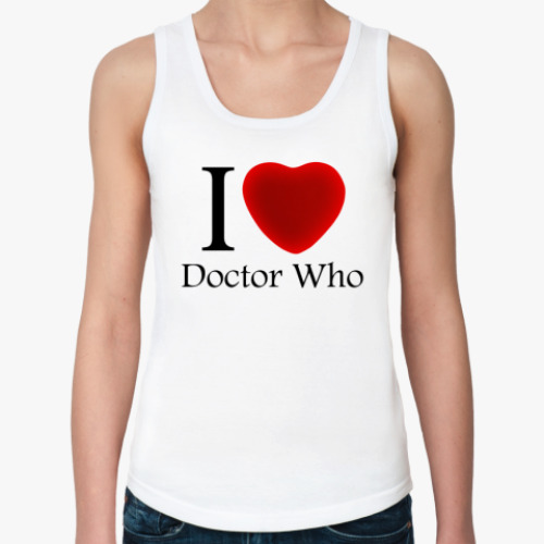 Женская майка с принтом Доктор Кто