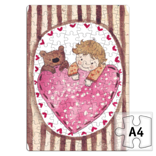 Пазл мишка и я!