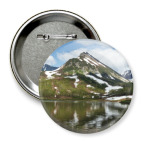 Полуостров Камчатка, горы, горное озеро, отражение