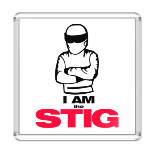 Магнит с принтом  'Stig'