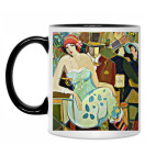 Кружка двухцветная