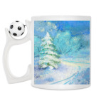 Кружка с футбольным мячиком