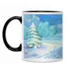 Кружка двухцветная