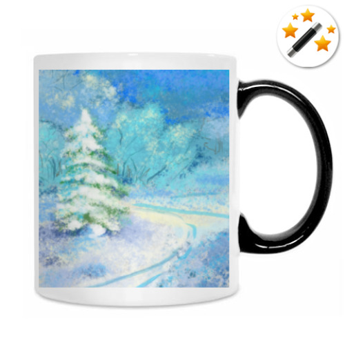 Кружка-хамелеон волшебная зима