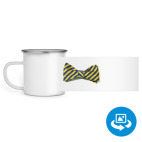 Кружка металлическая белая (круговая запечатка)