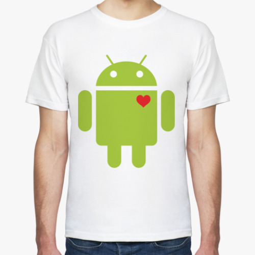 Футболка с принтом AndroidLove