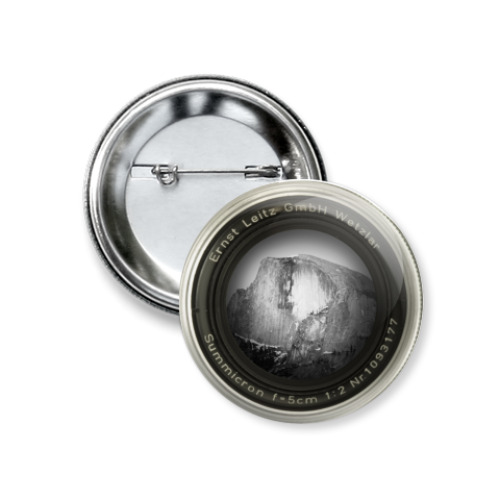 Значок 37мм с принтом Объектив