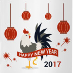 Новогодний петух символ 2017 года