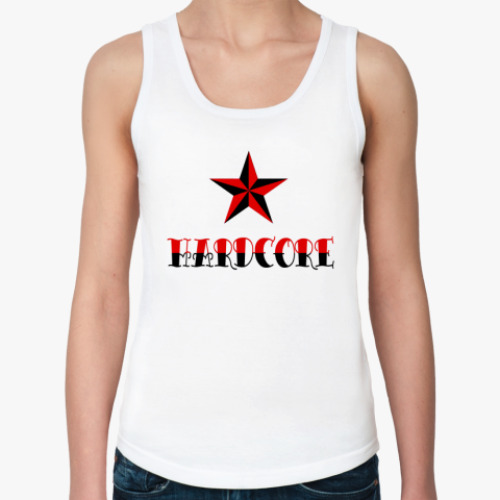 Женская майка с принтом Hardcore