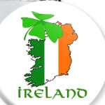 Ireland Flag Happy Shamrock