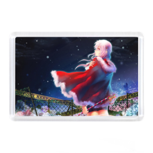 Магнит с принтом Снегурочка, НГ