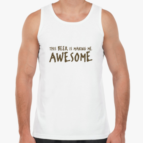 Майка с принтом AWESOME