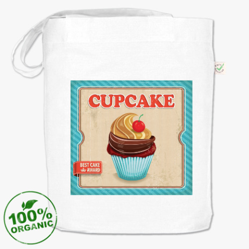 Сумка шоппер с принтом Пироженое Cupcake