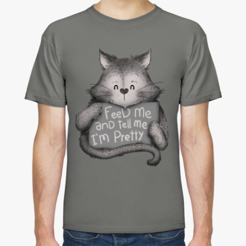 Футболка с принтом Покорми меня