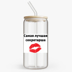 Банка с бамбуковой крышкой