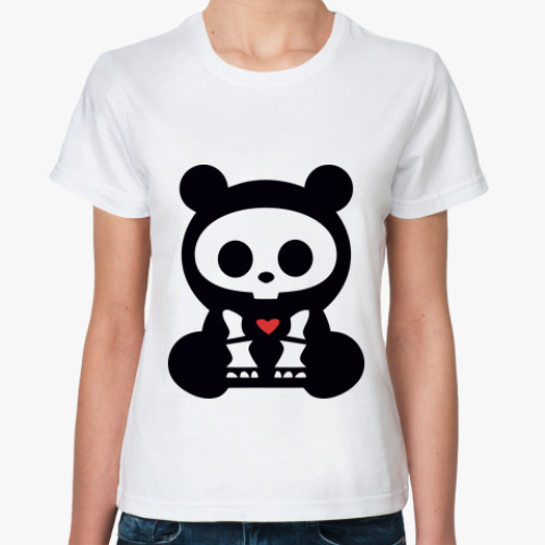 Классическая футболка с принтом Skelanimals