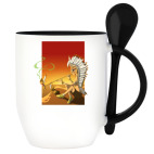 Кружка с ложкой