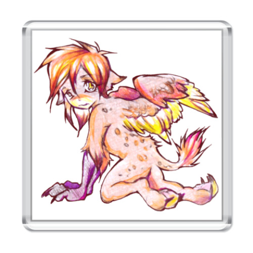 Магнит с принтом Alien Zoo 04