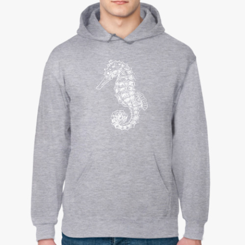 Толстовка худи с принтом Морской Конек