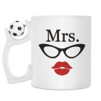 Кружка с футбольным мячиком