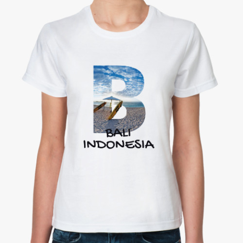 Классическая футболка Океан, Бали, Индонезия