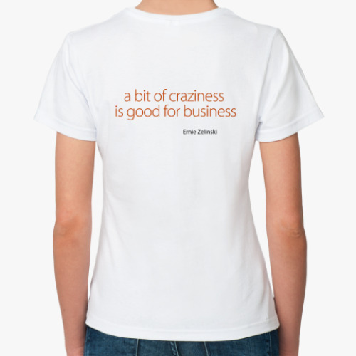 Классическая футболка с принтом  Фрилансер