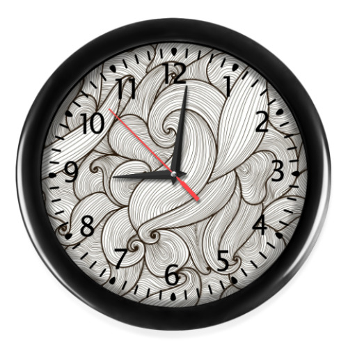 Настенные часы с принтом Абстрактные морские волны