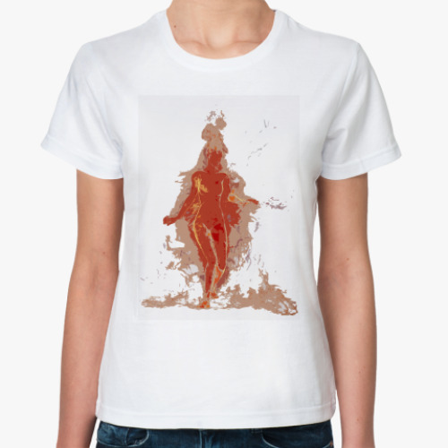 Классическая футболка Женщина в огне
