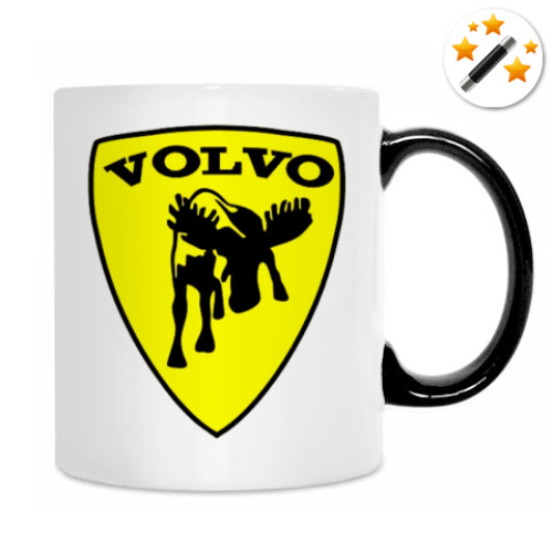 Кружка-хамелеон с принтом Volvo