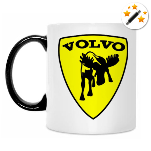 Кружка-хамелеон с принтом Volvo