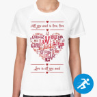 Женская спортивная футболка